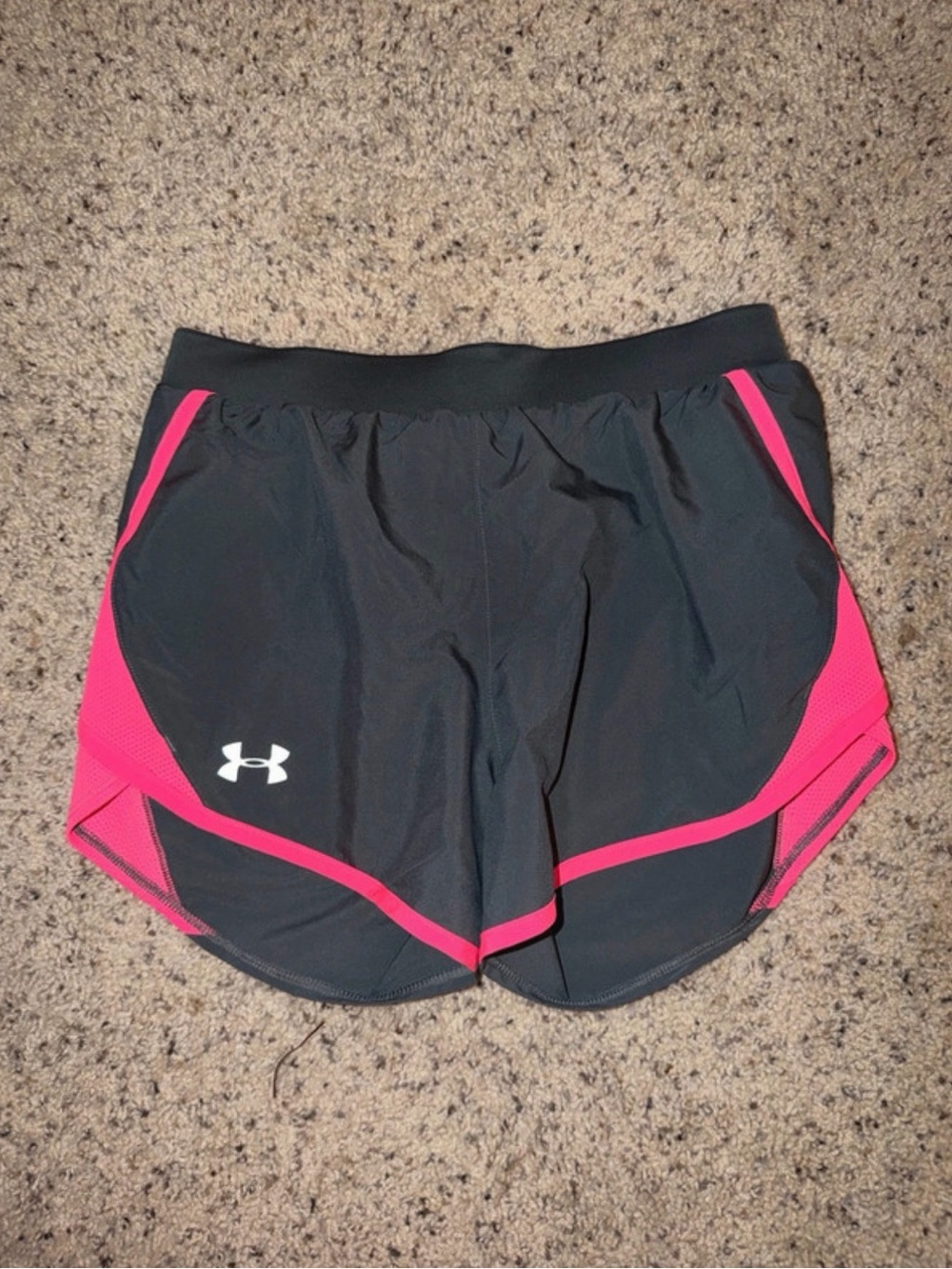 Under Armour Women’s Gray & Pink Running Shorts
